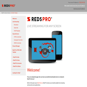 Welcome to the Red5 Pro Server!