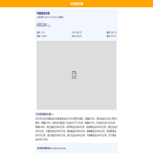 今日金价_黄金价格查询_黄金回收价格实时行情_今价网