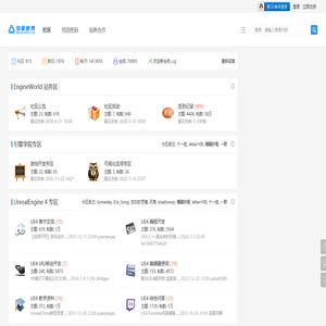 引擎世界 - EngineWorld.cn丨虚幻4丨UE4丨CEV丨CE3丨游戏引擎|资源技术分享 -