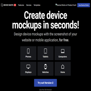 Device Shots — Free Device Mockup Design Generator