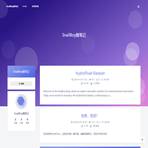 SnailBoy随笔记 – Document your life and experiences